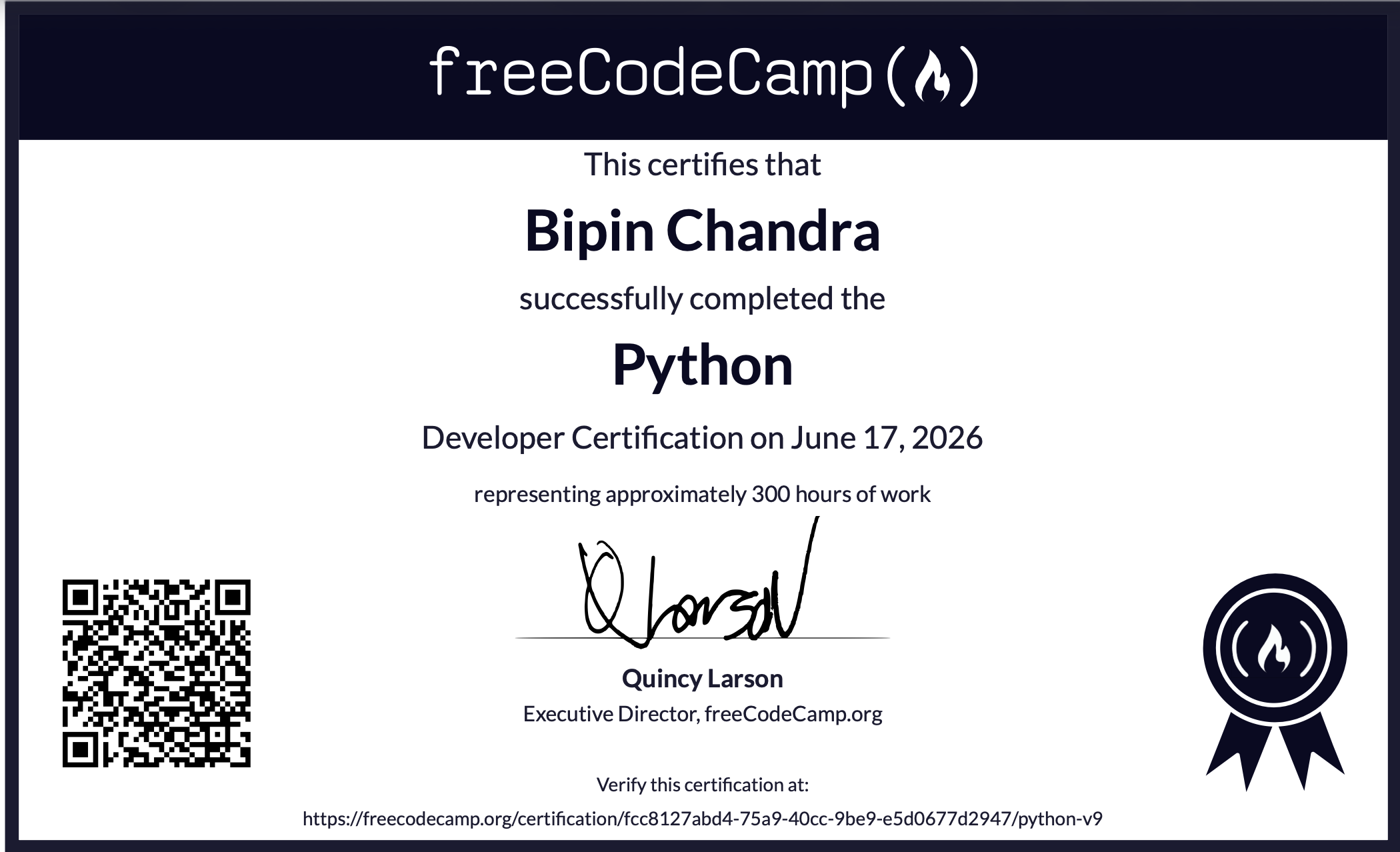 Python Developer Certification